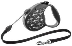 flexi Flexi Standard Flamingo M până la 20 kg, bandă 5 m - negru