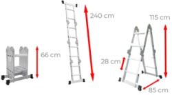 Ztrust ML402B scara multifunctionala cu 4 segmente (ML402B)