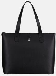  EMMA - Fekete bőr kézitáska