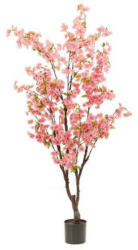  Élethű cseresznyevirág fa 175 cm - rózsaszín, cserépben