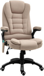 Vinsetto bézs masszázsfotel - 6 ponton állítható, fűtéssel és magassággal