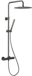 Armatura Moza Gun Metal Grey set de duș perete cu termostat cu duș de ploaie grafit 5736-920-61 (573692061)