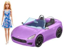Mattel Barbie, Cabriolet, masina si papusa, set de joaca Papusa Barbie