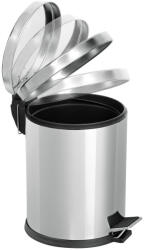 Dayco Metal Rozsdamentes acél pedálos szemetes, záródás csillapítóval, 12L, fényes (DA503XSZADDM0104F)