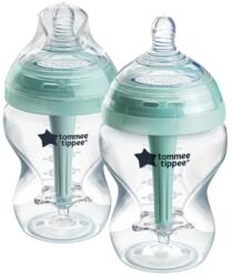 Tommee Tippee Set biberoane Advanced Anti-colici, cu autosterilizare, 0 luni+ Natural Start, 2*260ml, Tommee Tippee