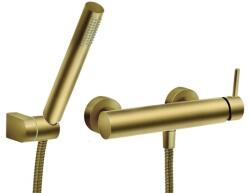 FERRO Zuhany csaptelep Novaservis Ferro Ciriculus fürdőkádas készlettel 150 mm csiszolt arany BCK77BG (BCK77BG)