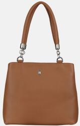  ENRICA - Mézszínű bőr kézitáska