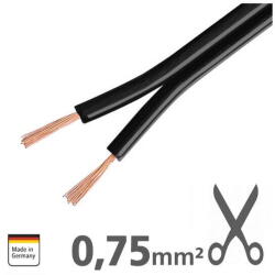 AMPIRE Cabluri audio XLS075 Cablu Ampire pentru difuzoare 2x0.75mm2 (XLS075)