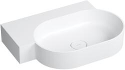 Omnires Ovo M+ mosdótál 64x44 cm sarok klasszikus-mosdótálak fehér matt OVO645UWLBM (OVO645UWLBM)