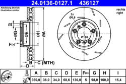 ATE Disc frana ATE 24.0136-0127.1