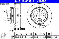 ATE Disc frana ATE 24.0110-0398.1