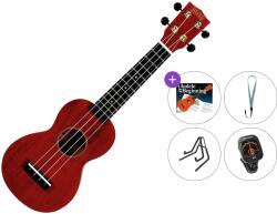 Mahalo MS1TRD Premium SET Transparent Red Szoprán ukulele