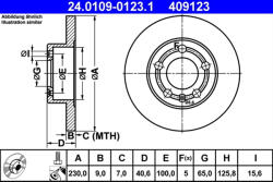 ATE Disc frana ATE 24.0109-0123.1