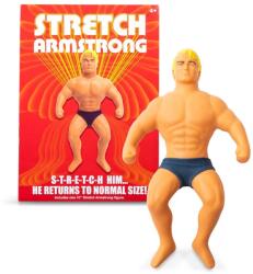 Basic Fun Figurina flexibila, Stretch Armstrong Retro Super Stretchy, 25 cm Figurina