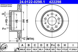 ATE Disc frana ATE 24.0122-0298.1