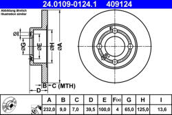 ATE Disc frana ATE 24.0109-0124.1