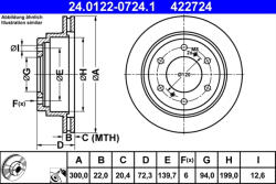 ATE Disc frana ATE 24.0122-0724.1