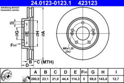 ATE Disc frana ATE 24.0123-0123.1