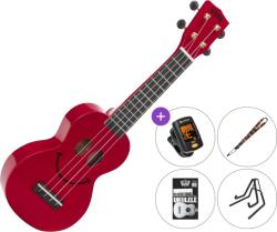 Mahalo U-SMILE Premium SET Red Szoprán ukulele