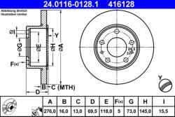 ATE Disc frana ATE 24.0116-0128.1