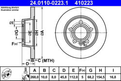 ATE Disc frana ATE 24.0110-0223.1