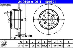 ATE Disc frana ATE 24.0109-0101.1