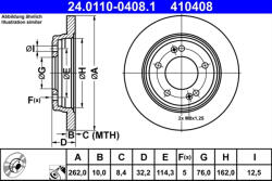 ATE Disc frana ATE 24.0110-0408.1