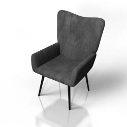 Juskys Kordbársony karosszék kényelmes szürke (301823)