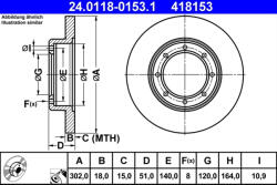 ATE Disc frana ATE 24.0118-0153.1