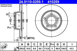 ATE Disc frana ATE 24.0110-0259.1