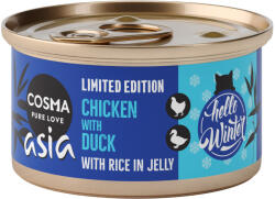 Cosma 24x85g Cosma Asia Winter-Edition: csirke & kacsa nedves macskatáp