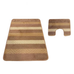 Berfin Fürdőszoba Montana 2 Bézs 2 Részes Szett 50x80 cm és 40x50 cm Szőnyeg