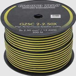 Ground Zero Cabluri audio GZSC 2-2.50X Rola Cablu 200m Ground Zero pentru difuzoare, 2x2, 5 mm2 (GZSC 2-2.50X) - pcone