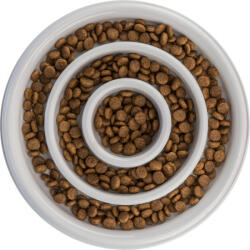 TRIXIE Tál Műanyag/TPR Evéslassító, 0, 45 l/o 23 cm, Szürke