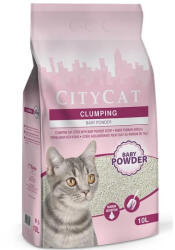  Citycat csomósodó macskaalom fehér Baby Powder (bentonit) 10l - origopet