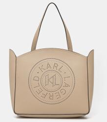 Karl Lagerfeld bőr táska - bézs Univerzális méret - answear - 116 990 Ft