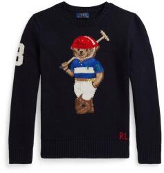 Ralph Lauren gyerek pamut pulóver - sötétkék 150-161