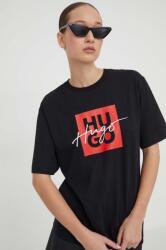 HUGO pamut póló - fekete XS - answear - 19 990 Ft