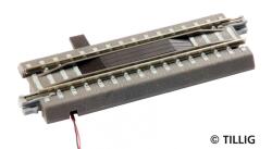 Tillig 83801 Ágyazatos elektromos kocsiszétkapcsoló sín, 83 mm (4012501838019)