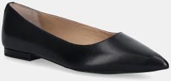 Lauren Ralph Lauren bőr balerina cipő Londyn - fekete Női 40