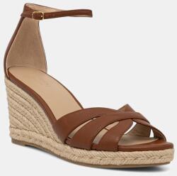 Lauren Ralph Lauren bőr espadrilles Nellie - barna Női 36