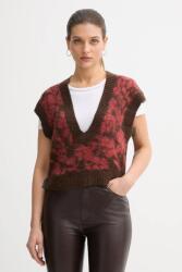 Benetton mellény moherrel - barna XS