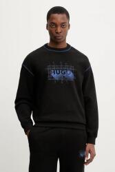 HUGO Blue pamut melegítőfelső Nothalic - fekete L