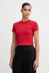 Karl Lagerfeld Jeans pamut póló - piros XS - answear - 21 990 Ft