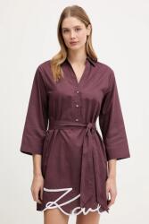 KARL LAGERFELD pamut ruha - burgundia XS