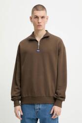 HUGO Blue pamut melegítőfelső - barna XXL - answear - 47 990 Ft