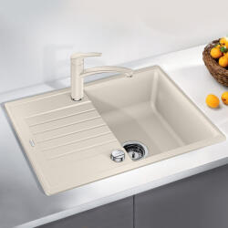 BLANCO Zia 45 S Compact Silgranit 68x50 cm mosogató csepegtetővel és excenterrel, törtfehér 527196 (527196) - szaniteronline