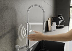 BLANCO Culina-S II Sensor zuhanyfejes mosogató csaptelep PVD felülettel, rozsdamentes acél 527462 (527462)