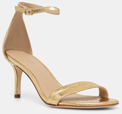 Lauren Ralph Lauren bőr szandál Allie Mid - arany Női 36