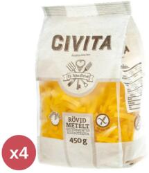 CIVITA Kukorica száraztészta rövidmetélt 4X450 g